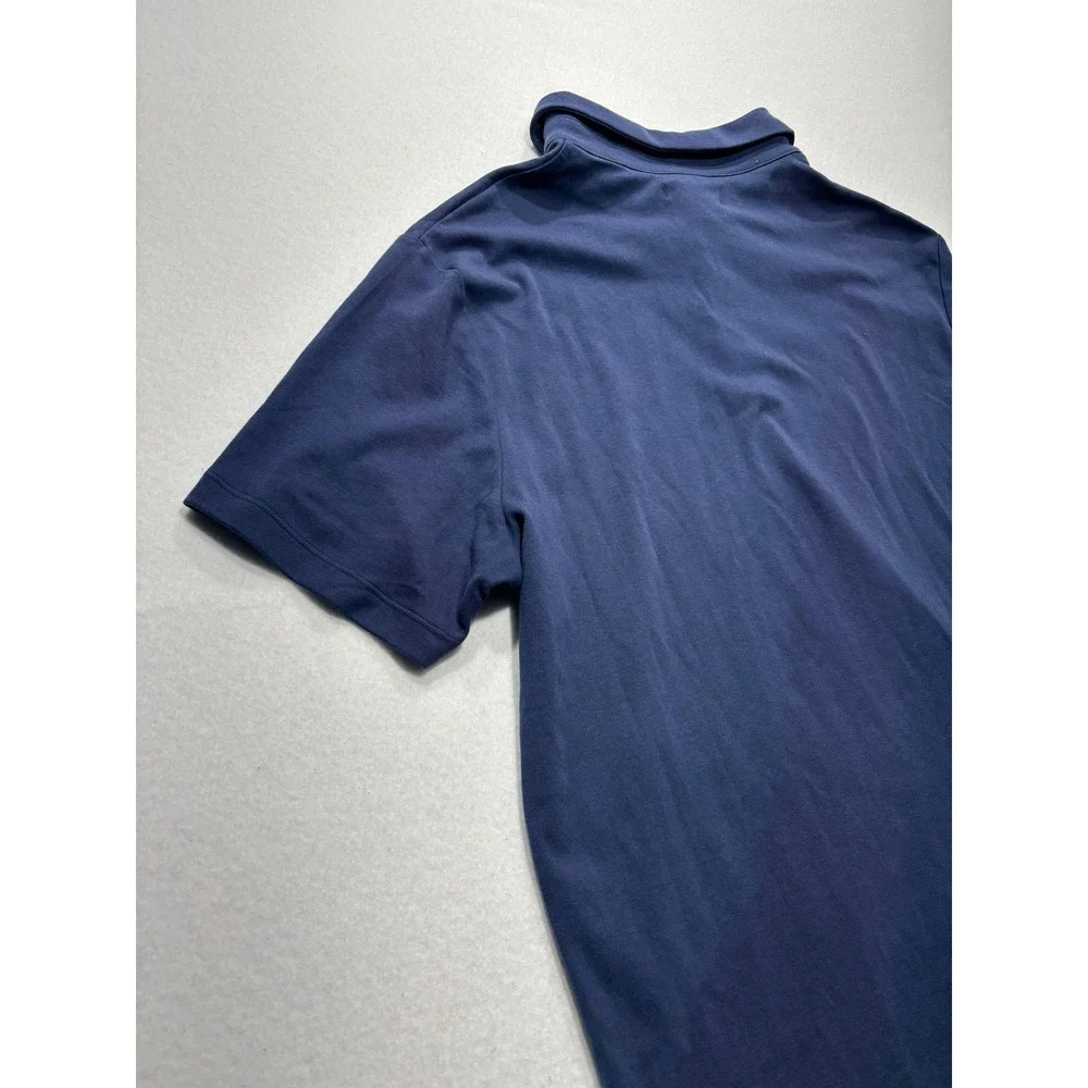 Banana Republic Polo Shirt Mens Large Blue Short Sleeve Jersey Regular Fit